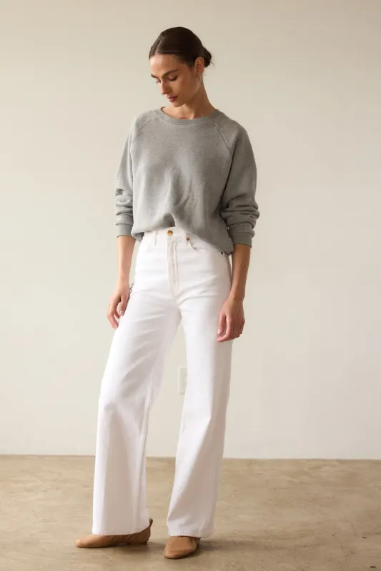 The Wide A Leg in Soft White sold by Jamie Haller