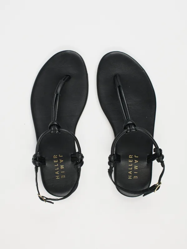 The Knot Sandal in Black sold by Jamie Haller
