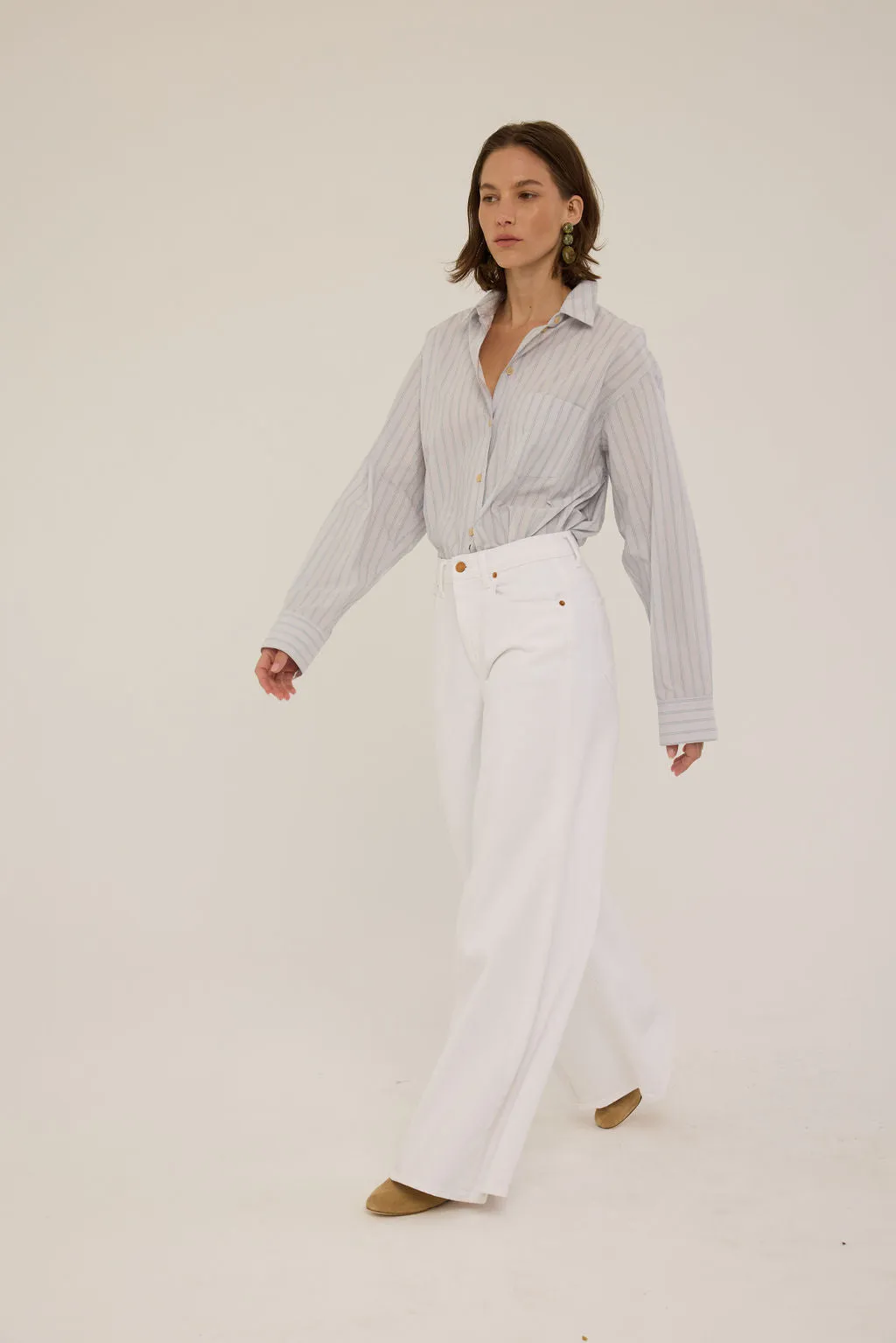 The Palazzo Jean in Soft White sold by Jamie Haller product image thumbnail 4