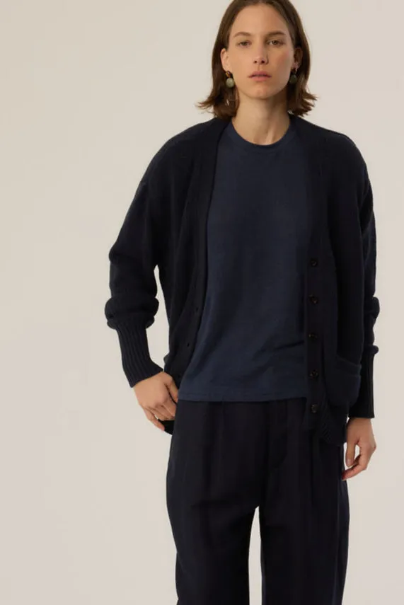 The Welt Pocket Cardigan in Navy sold by Jamie Haller product image thumbnail 2