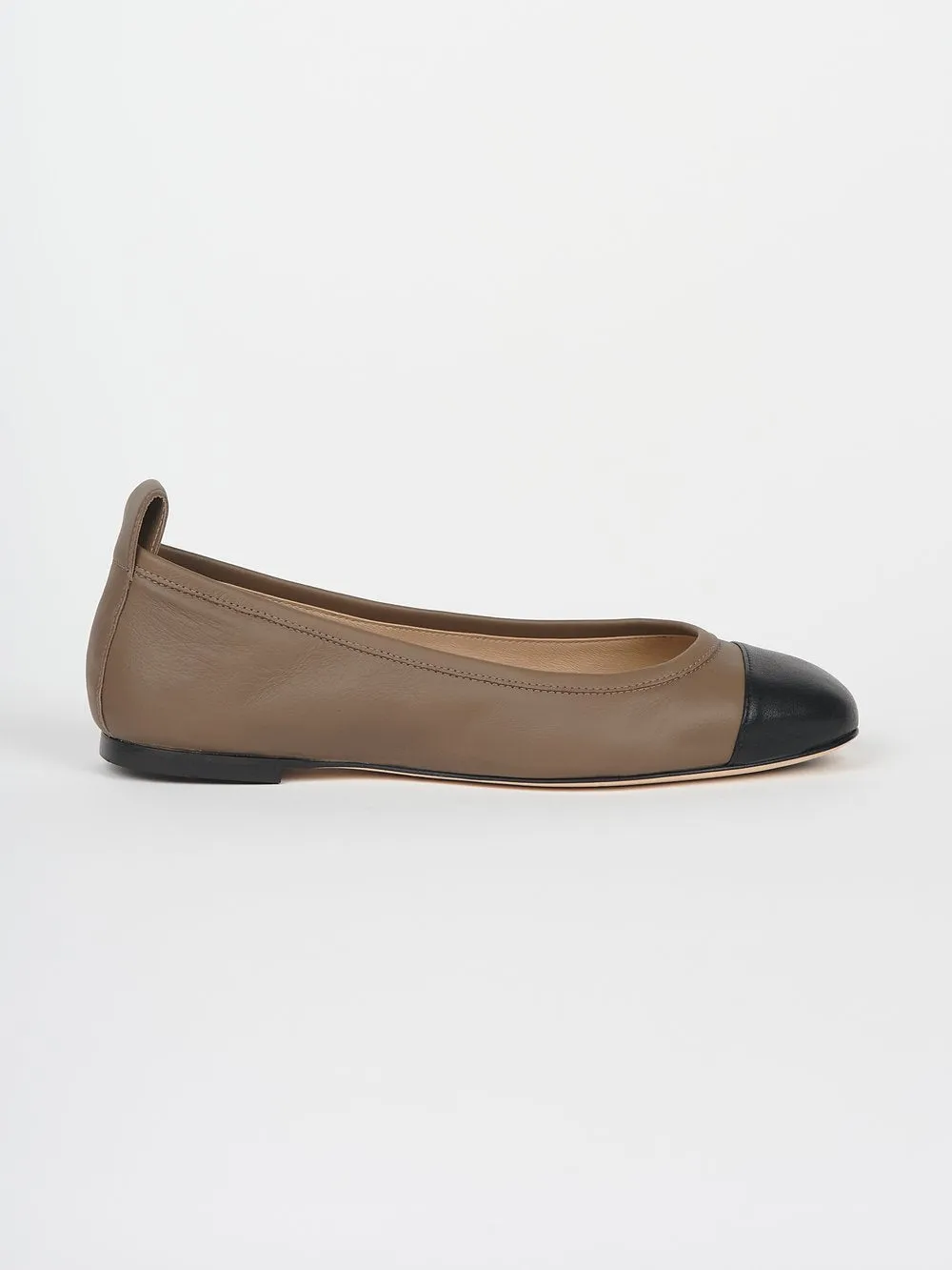 The Cap Toe Slipper in Taupe sold by Jamie Haller product image thumbnail 4