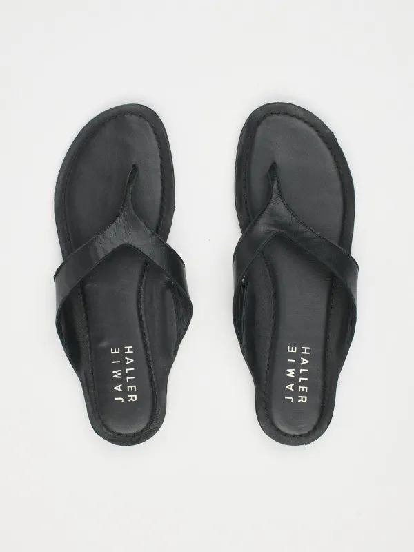 The San Diego Sandal in Black made by Jamie Haller