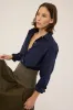 The Weekend Shirt in Blue Red sold by Jamie Haller