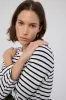 The Capital Tee in White Black Stripe sold by Jamie Haller