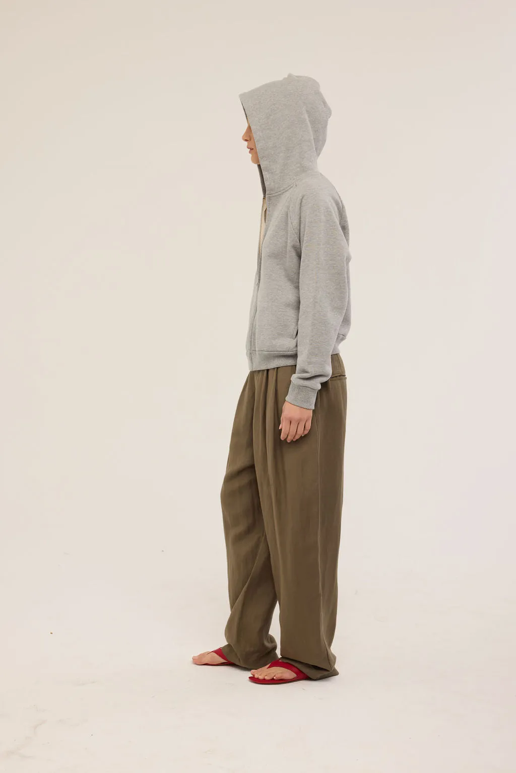 The Bird Hoodie in Heather Grey sold by Jamie Haller product image thumbnail 5