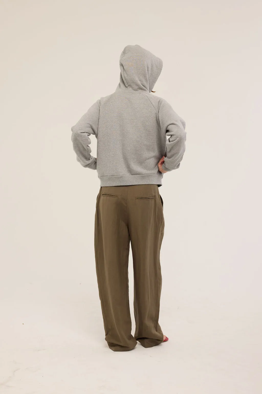 The Bird Hoodie in Heather Grey sold by Jamie Haller product image thumbnail 3