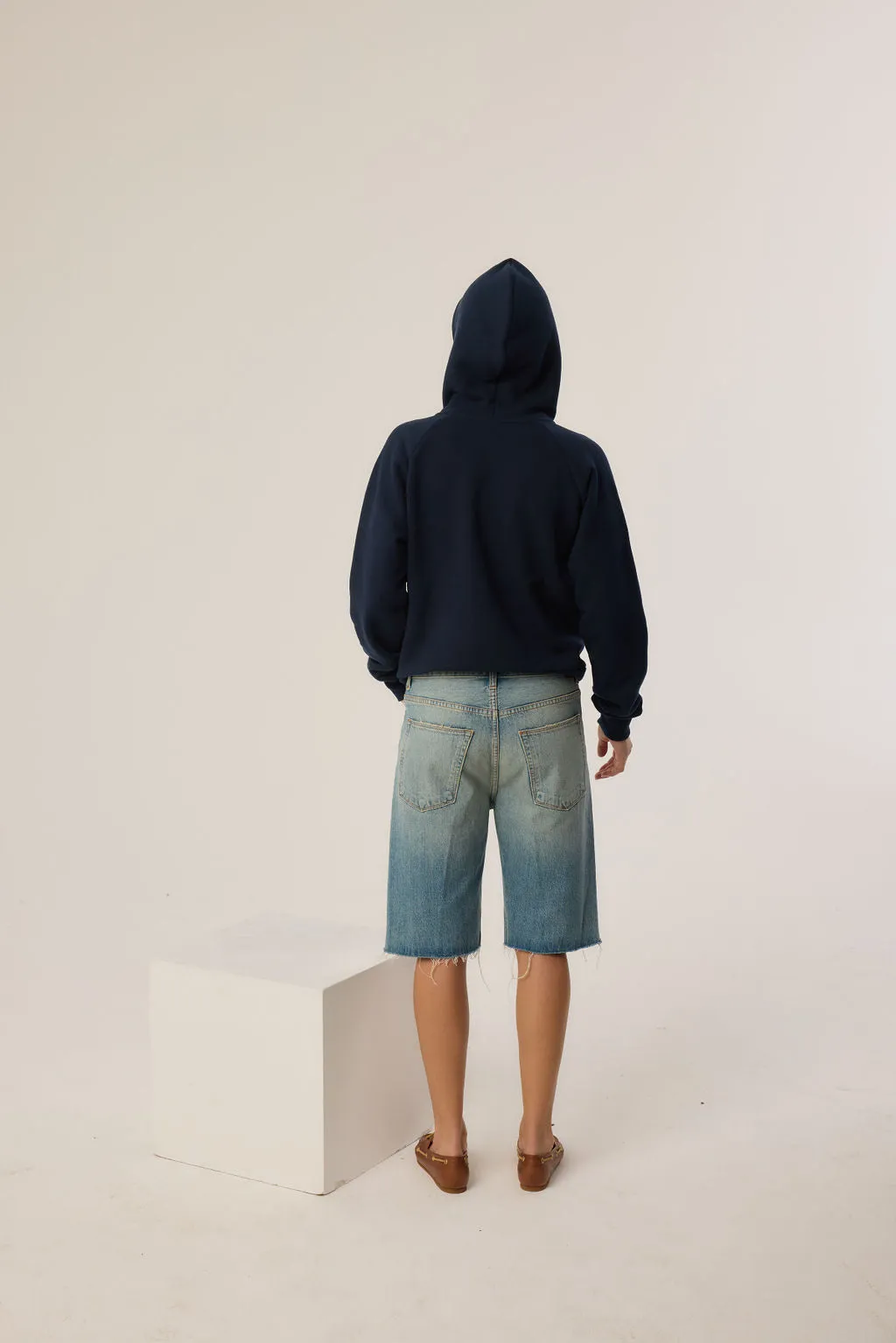 The Bird Hoodie in Navy sold by Jamie Haller product image thumbnail 2
