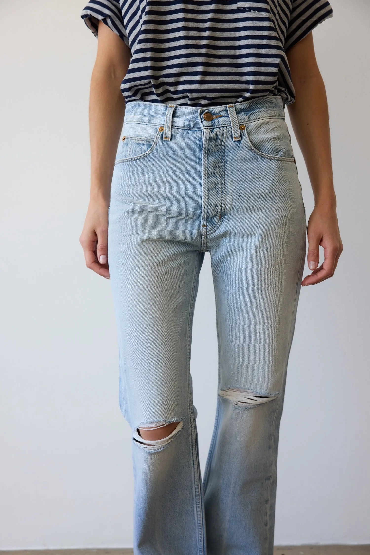 The Easy in Distressed Torn Indigo sold by Jamie Haller product image thumbnail 2