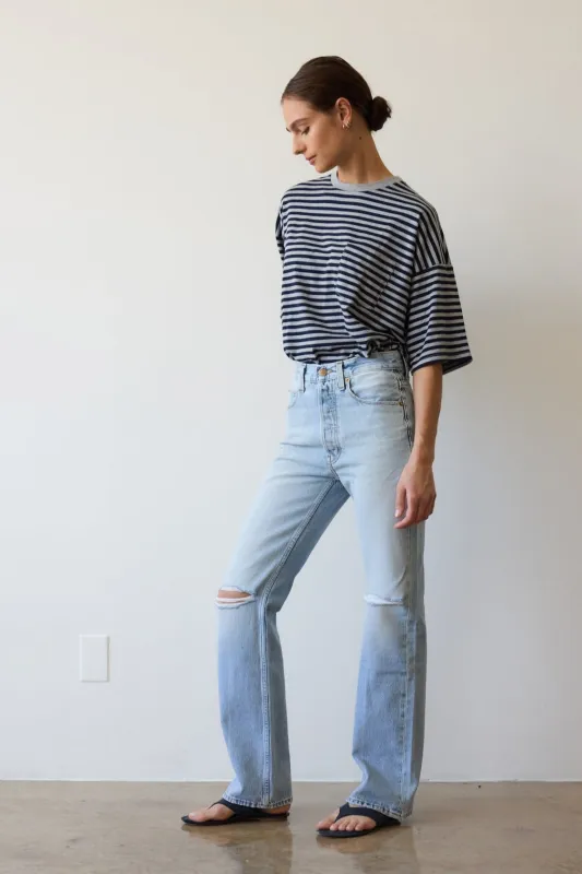 The Easy in Distressed Torn Indigo sold by Jamie Haller