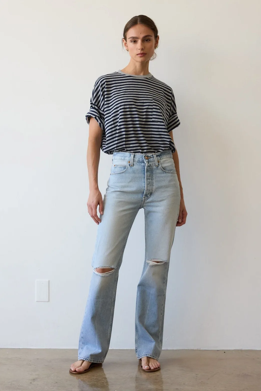 The Easy in Distressed Torn Indigo sold by Jamie Haller product image thumbnail 4