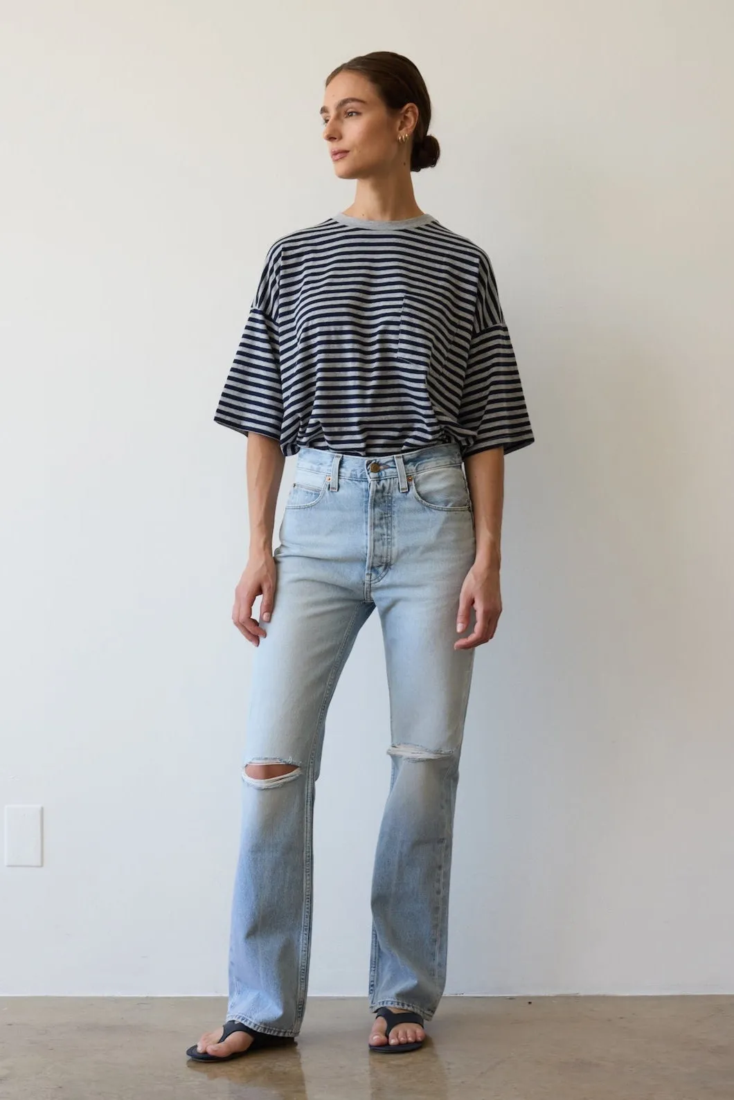The Easy in Distressed Torn Indigo sold by Jamie Haller product image thumbnail 5