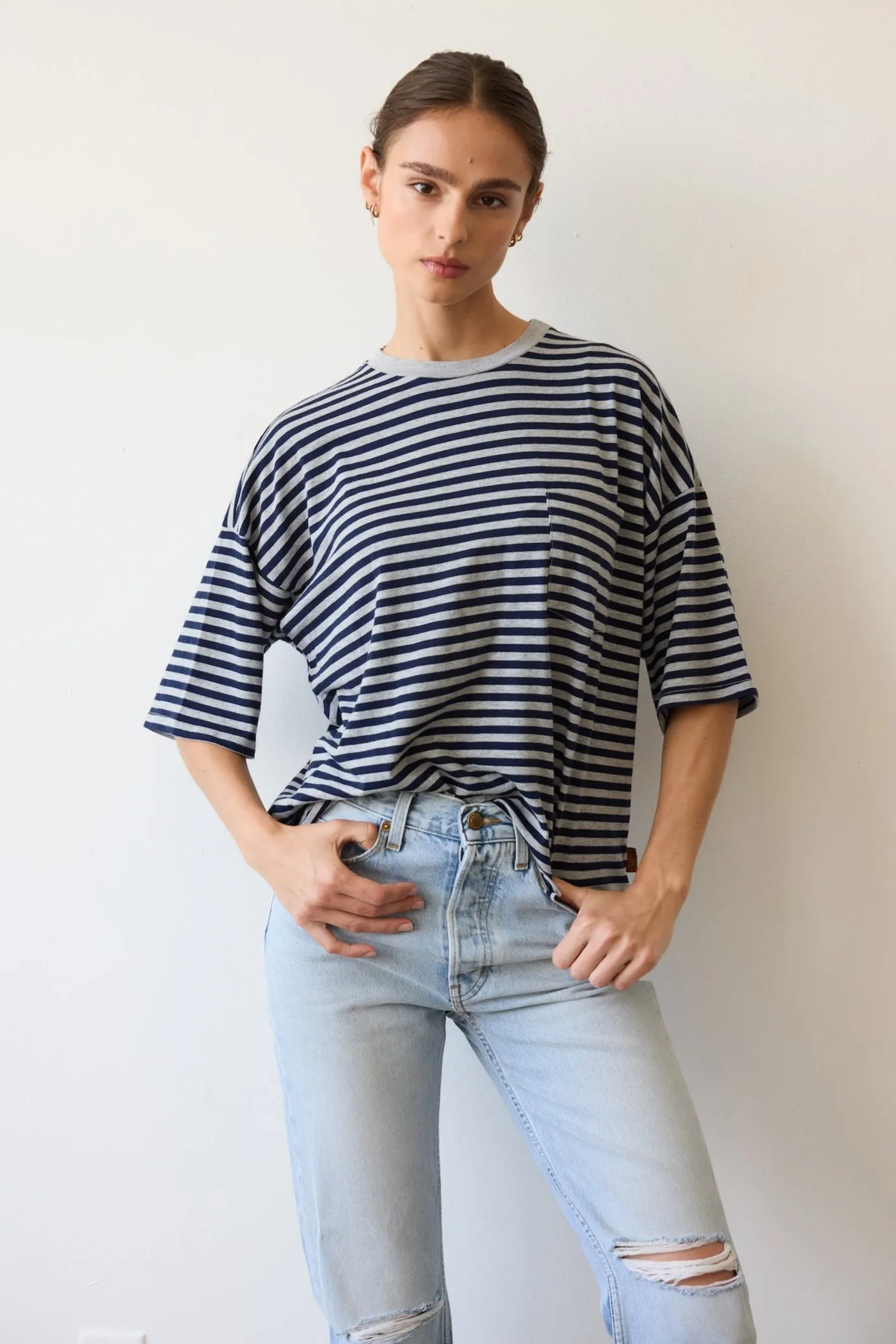 The Easy in Distressed Torn Indigo sold by Jamie Haller product image thumbnail 3