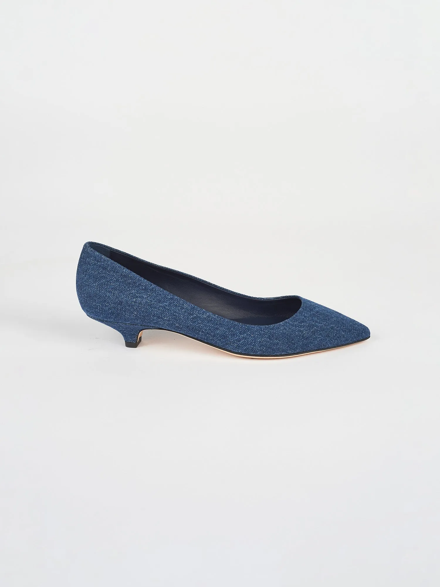 The Kitty Point Heel in Denim sold by Jamie Haller product image thumbnail 2