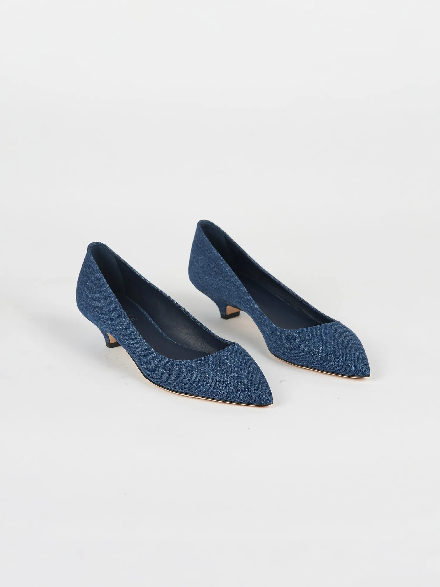 The Kitty Point Heel in Denim sold by Jamie Haller product image thumbnail 3