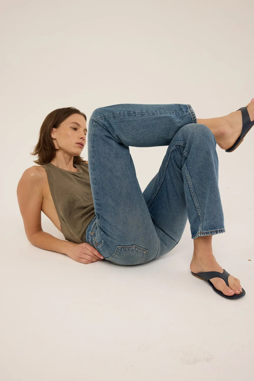The Sunday Jean in Borrego Indigo sold by Jamie Haller product image thumbnail 3