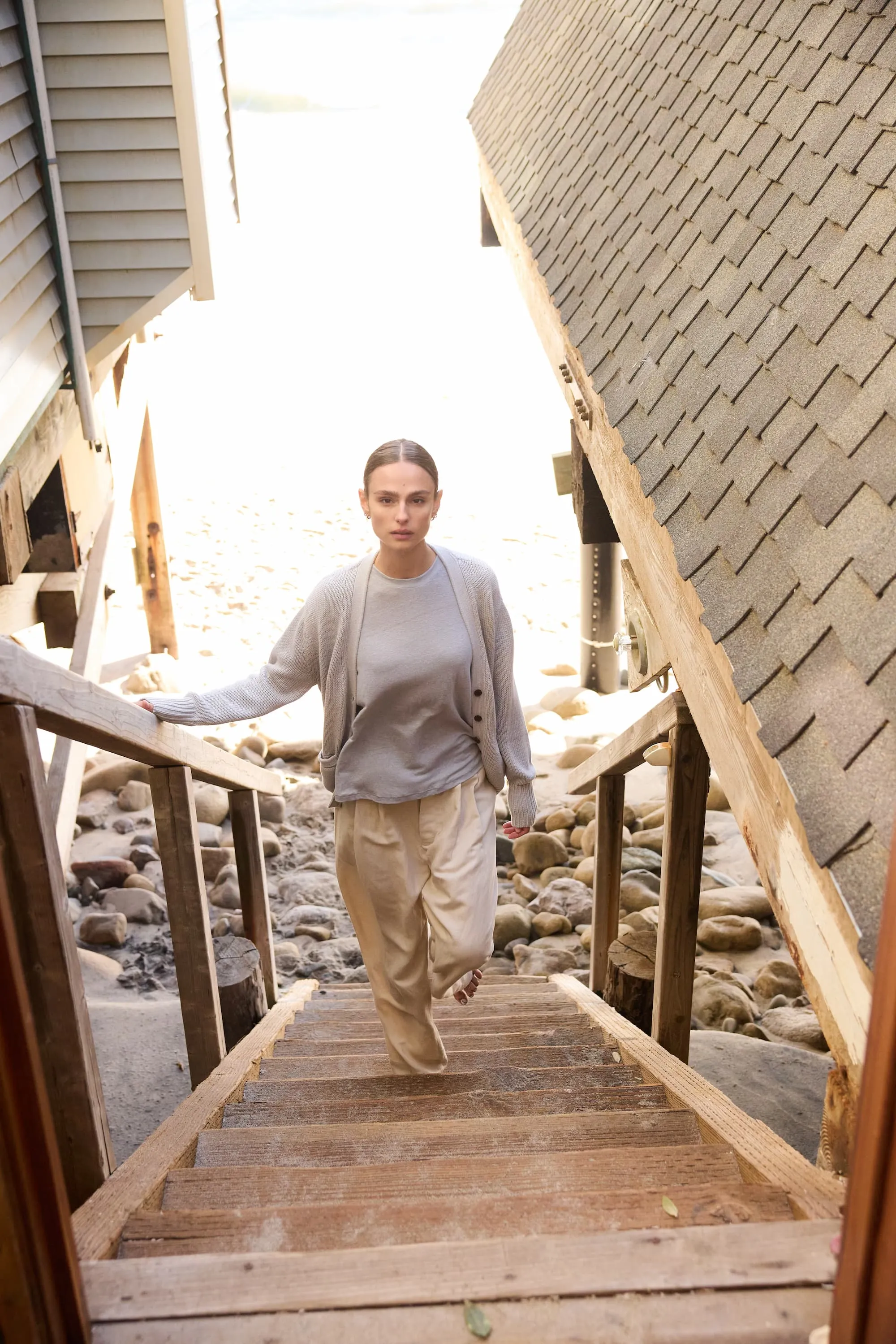 The Chameleon Tee Linen in Cement sold by Jamie Haller product image thumbnail 2