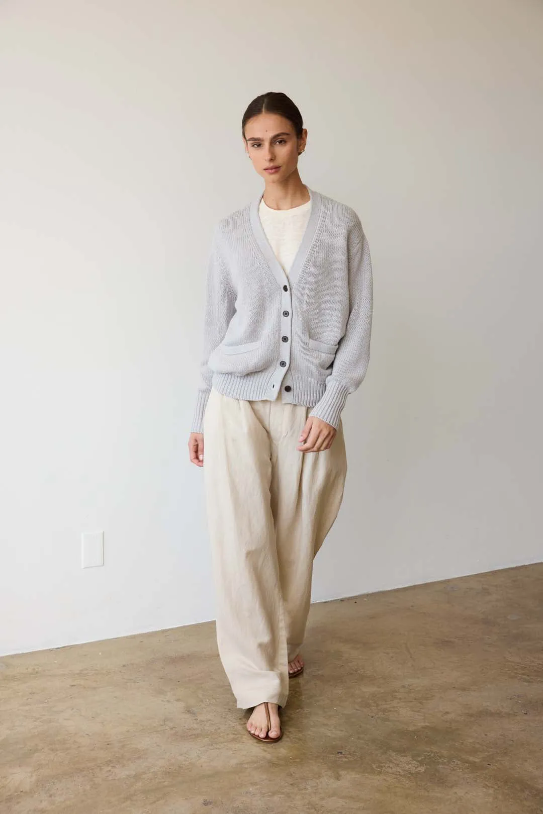 The Welt Pocket Cardigan in Heather sold by Jamie Haller product image thumbnail 5