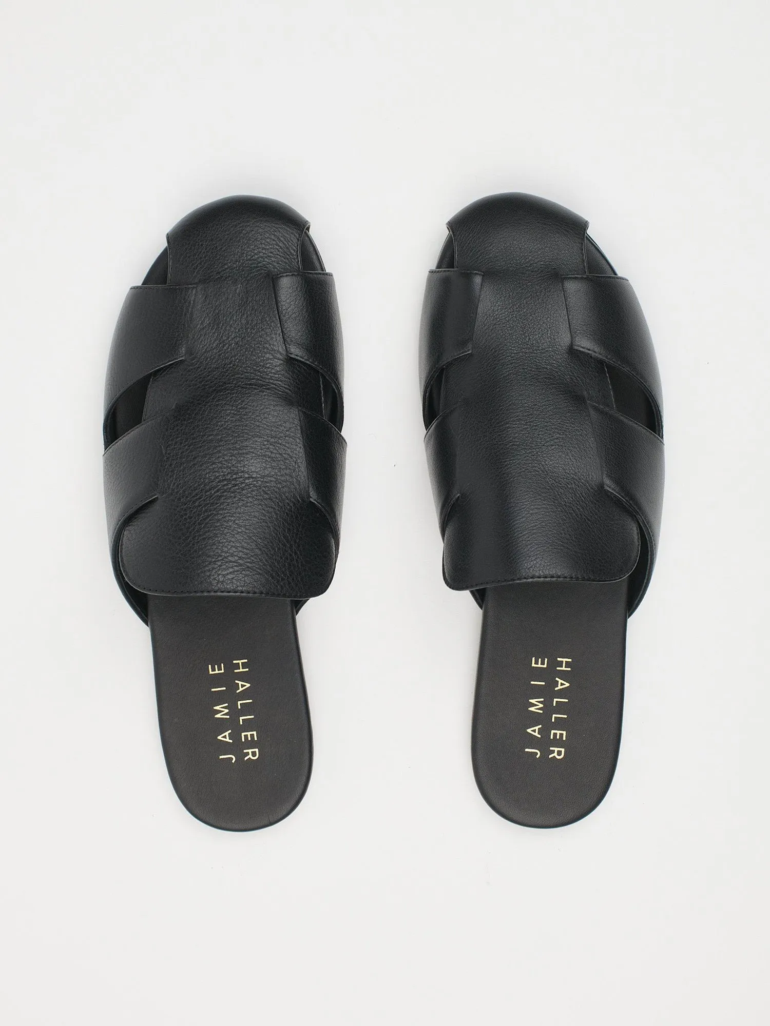The Fisherman Slide in Black sold by Jamie Haller