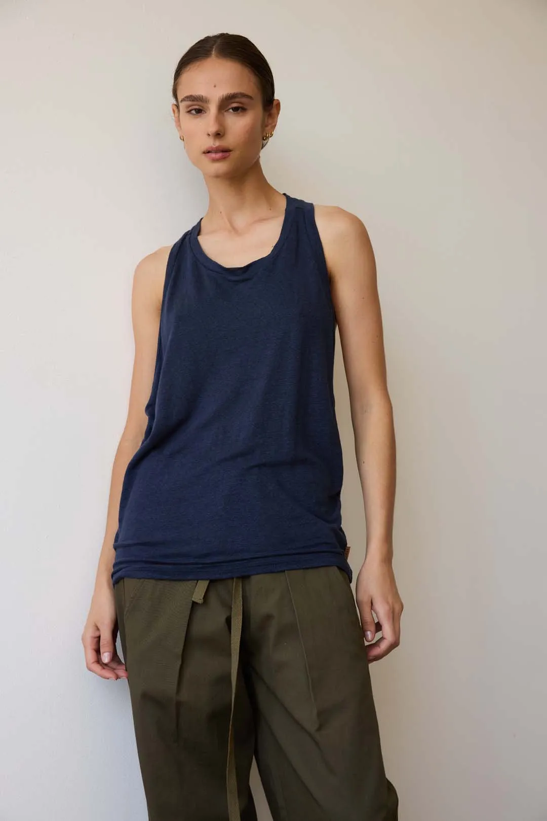 The Racerback Linen in Navy sold by Jamie Haller product image thumbnail 5