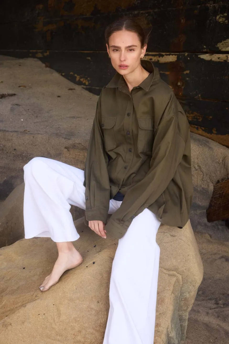 The Big Shirt in Colonial Green sold by Jamie Haller product image thumbnail 2