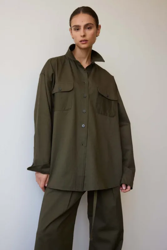 The Big Shirt in Colonial Green sold by Jamie Haller