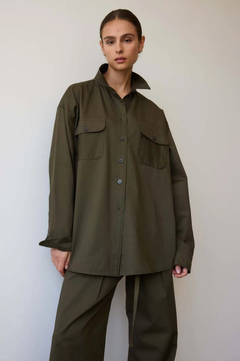 The Big Shirt in Colonial Green sold by Jamie Haller