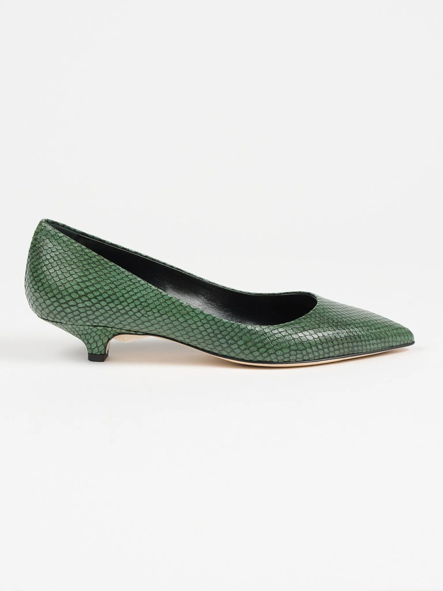 The Kitty Point Heel in Green Snake sold by Jamie Haller product image thumbnail 3