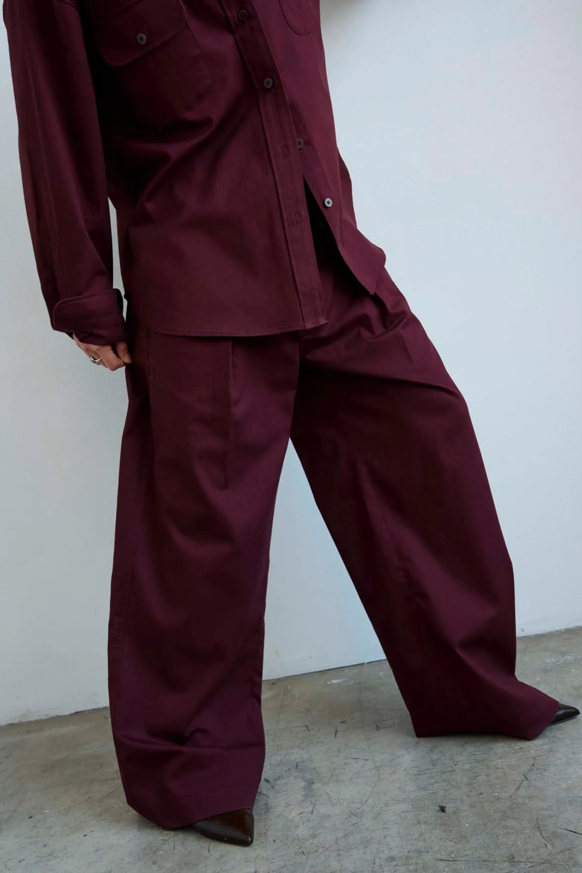 The Scrub Pant in Burgundy sold by Jamie Haller product image thumbnail 2