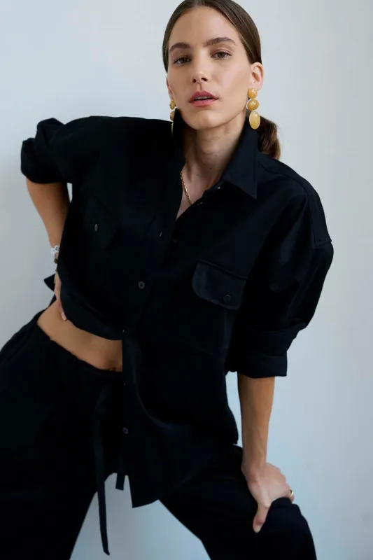 The Big Shirt in Black sold by Jamie Haller