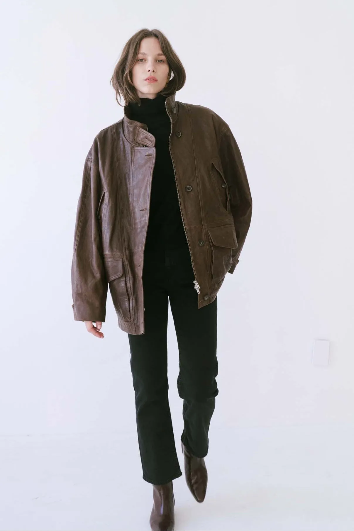 The Anorak Jacket in Brown sold by Jamie Haller product image thumbnail 3