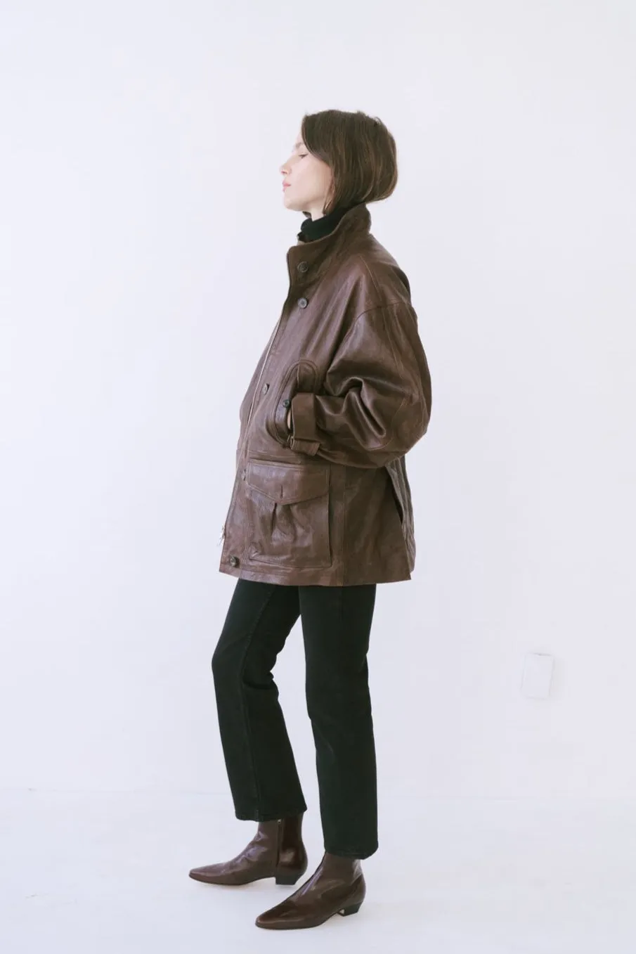 The Anorak Jacket in Brown sold by Jamie Haller product image thumbnail 4
