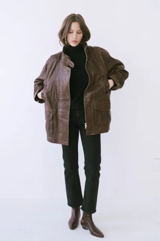 The Anorak Jacket in Brown sold by Jamie Haller