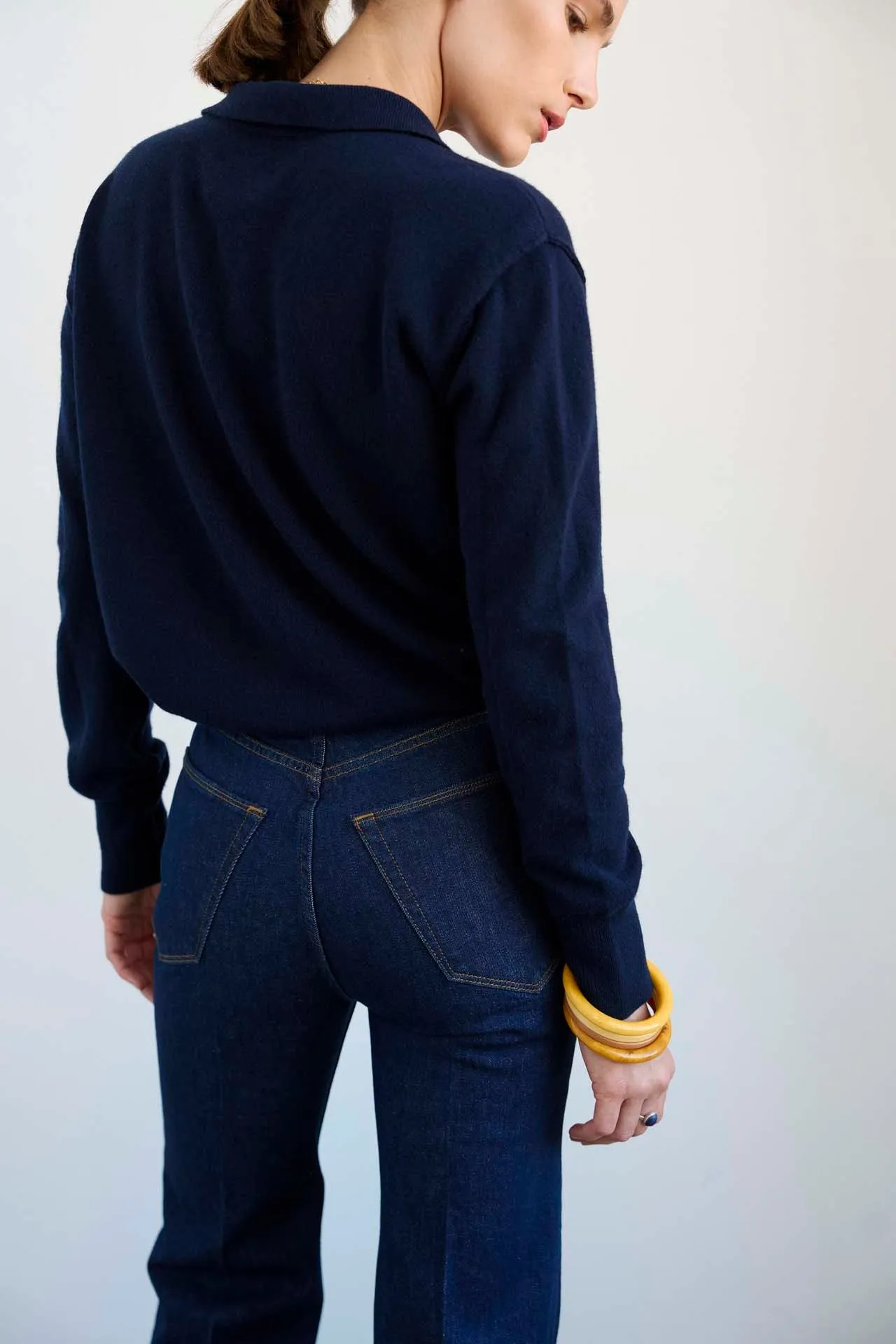 The Polo in Navy sold by Jamie Haller product image thumbnail 4