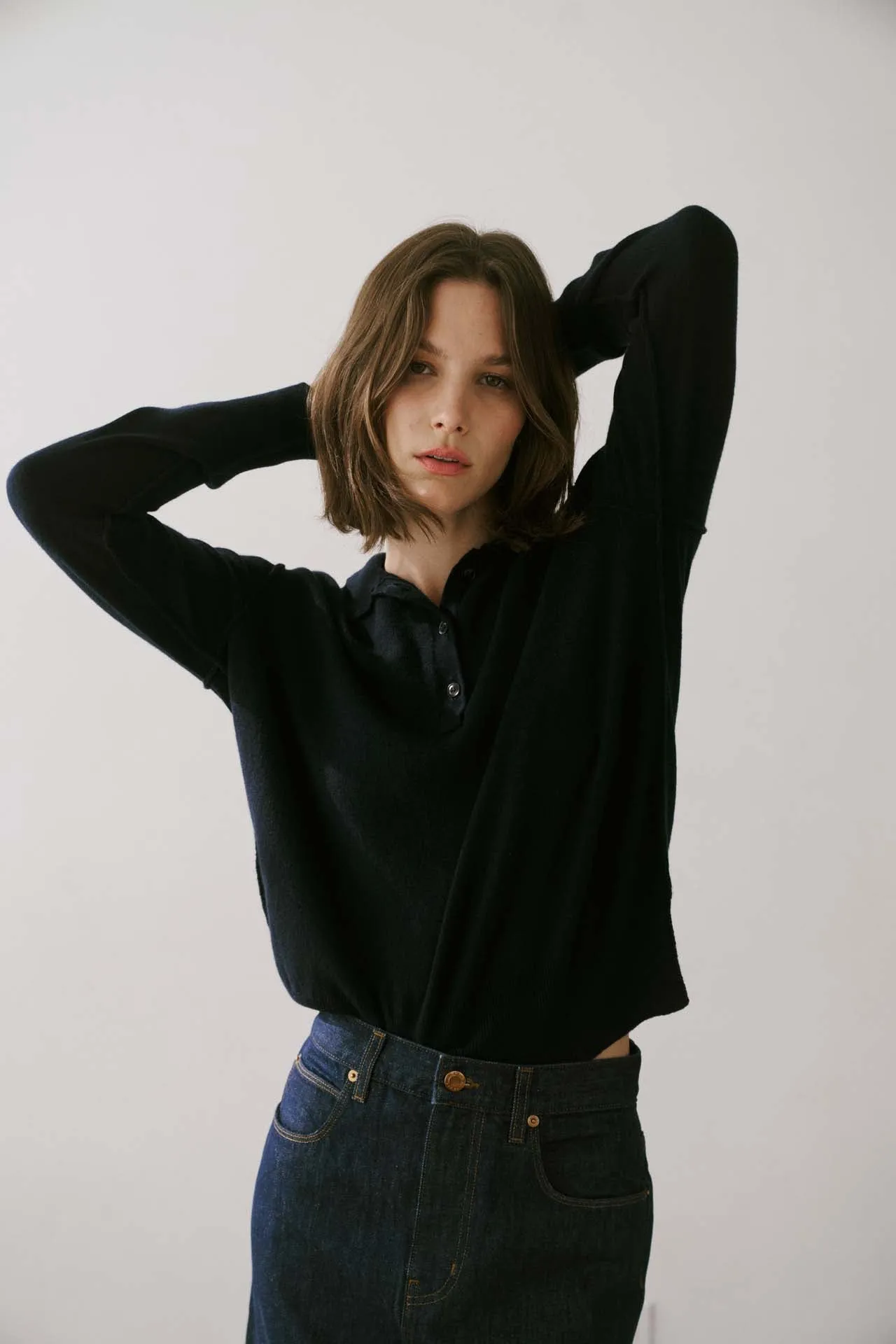 The Polo in Navy sold by Jamie Haller product image thumbnail 5