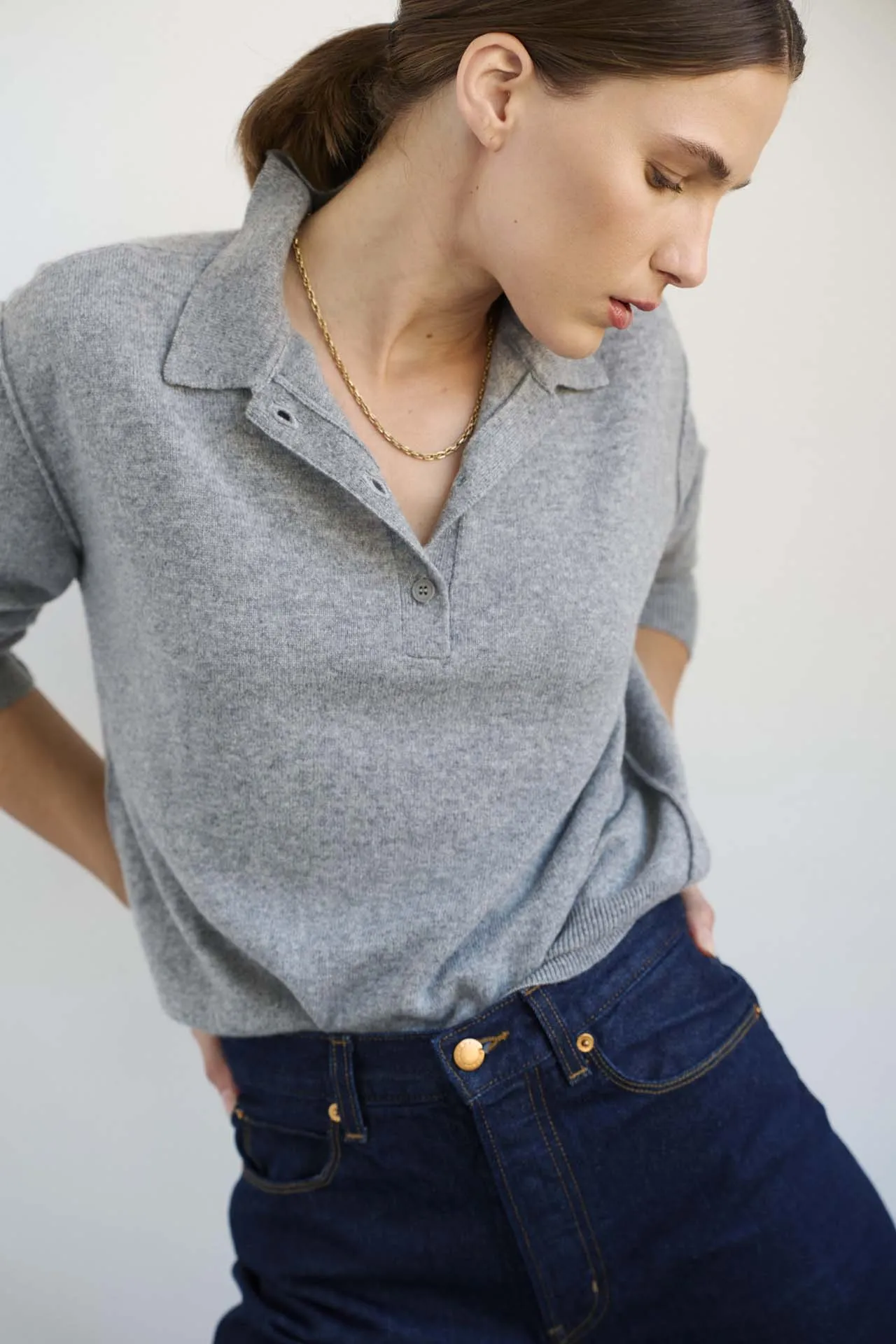 The Polo in Light Heather sold by Jamie Haller product image thumbnail 5