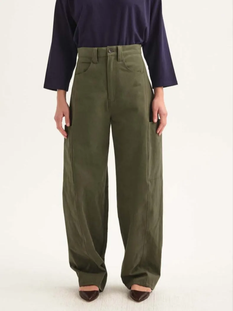 The Baggy Painter Twill in Olive sold by Jamie Haller product image thumbnail 2