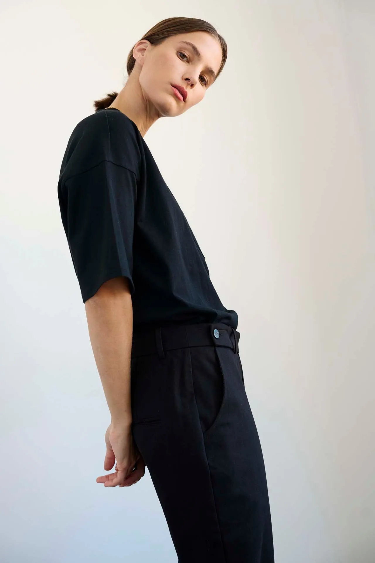 The Waist Tape Trouser in Black sold by Jamie Haller product image thumbnail 5