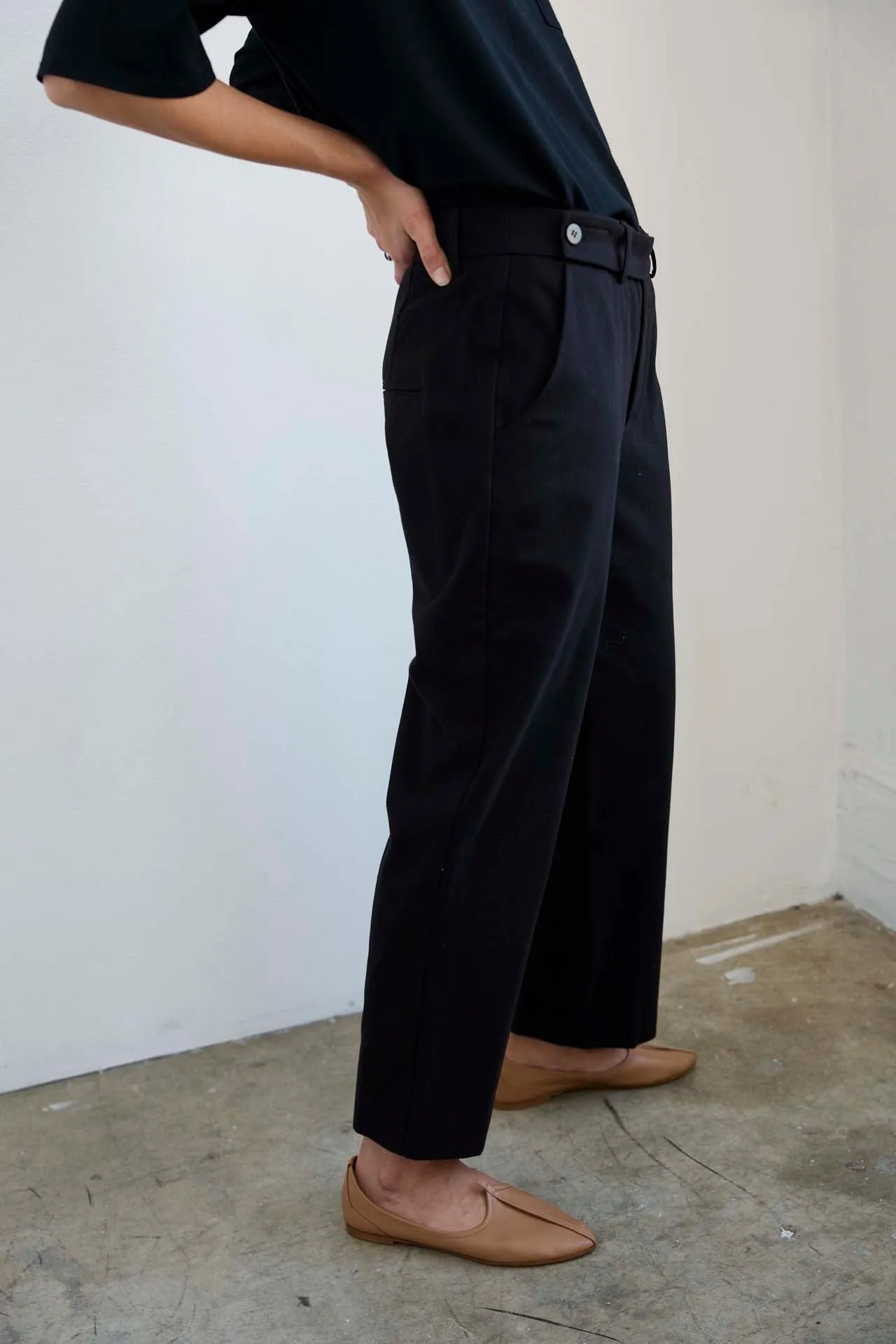 The Waist Tape Trouser in Black sold by Jamie Haller product image thumbnail 3