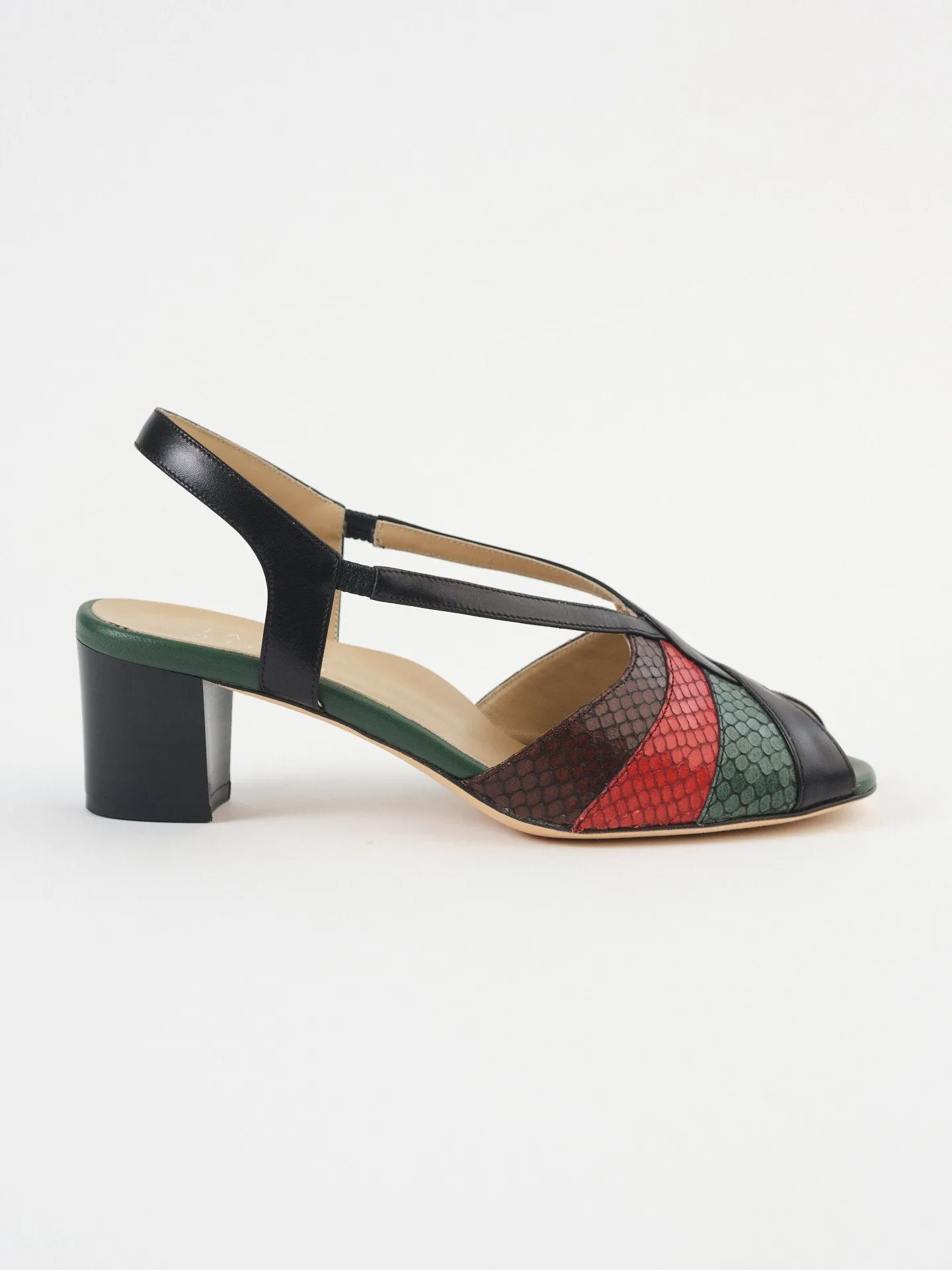 The Archive Heel in Snake Mix sold by Jamie Haller product image thumbnail 3