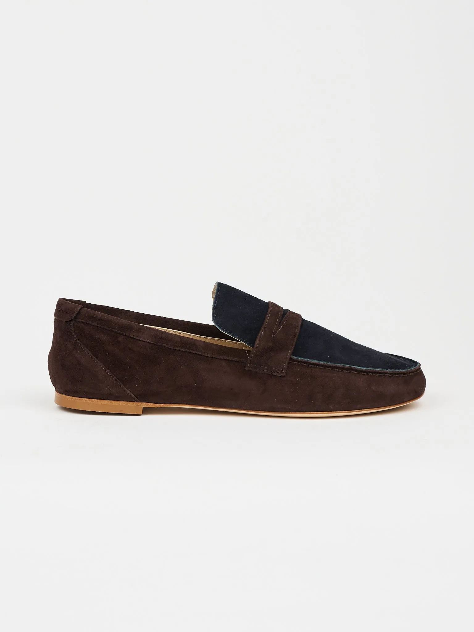 The Penny Loafer in Deep Espresso / Navy sold by Jamie Haller product image thumbnail 3
