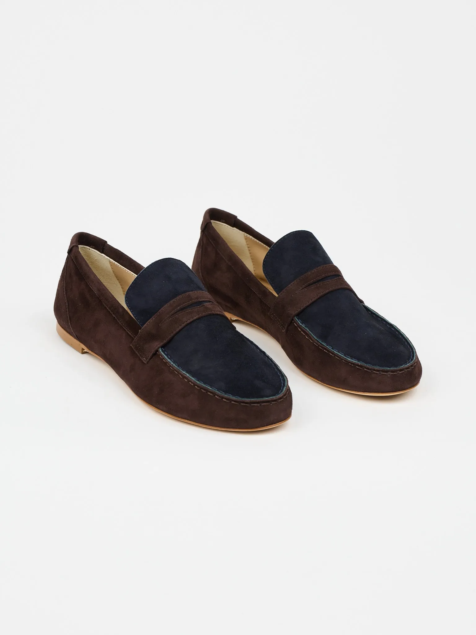 The Penny Loafer in Deep Espresso / Navy sold by Jamie Haller product image thumbnail 2