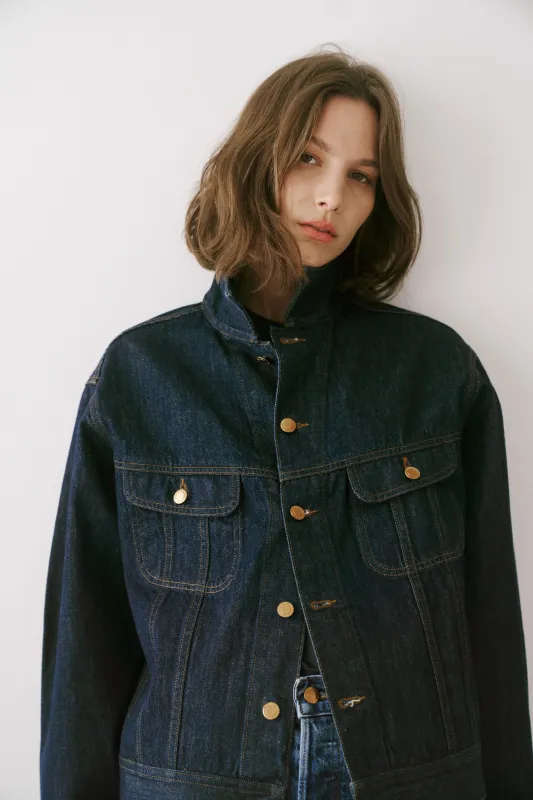 The Loverboy Jacket in Raw Rinse sold by Jamie Haller