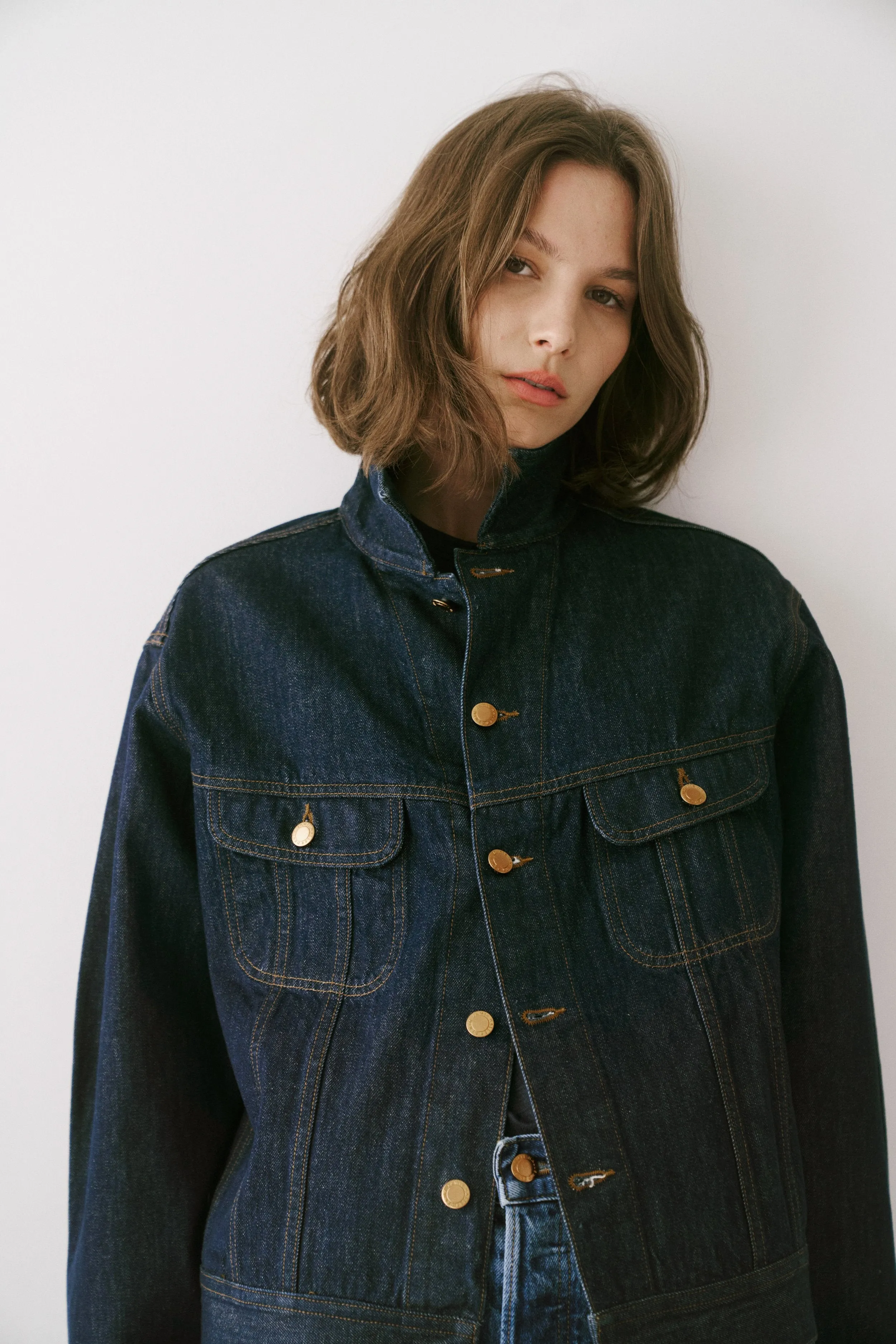 The Loverboy Jacket in Raw Rinse sold by Jamie Haller