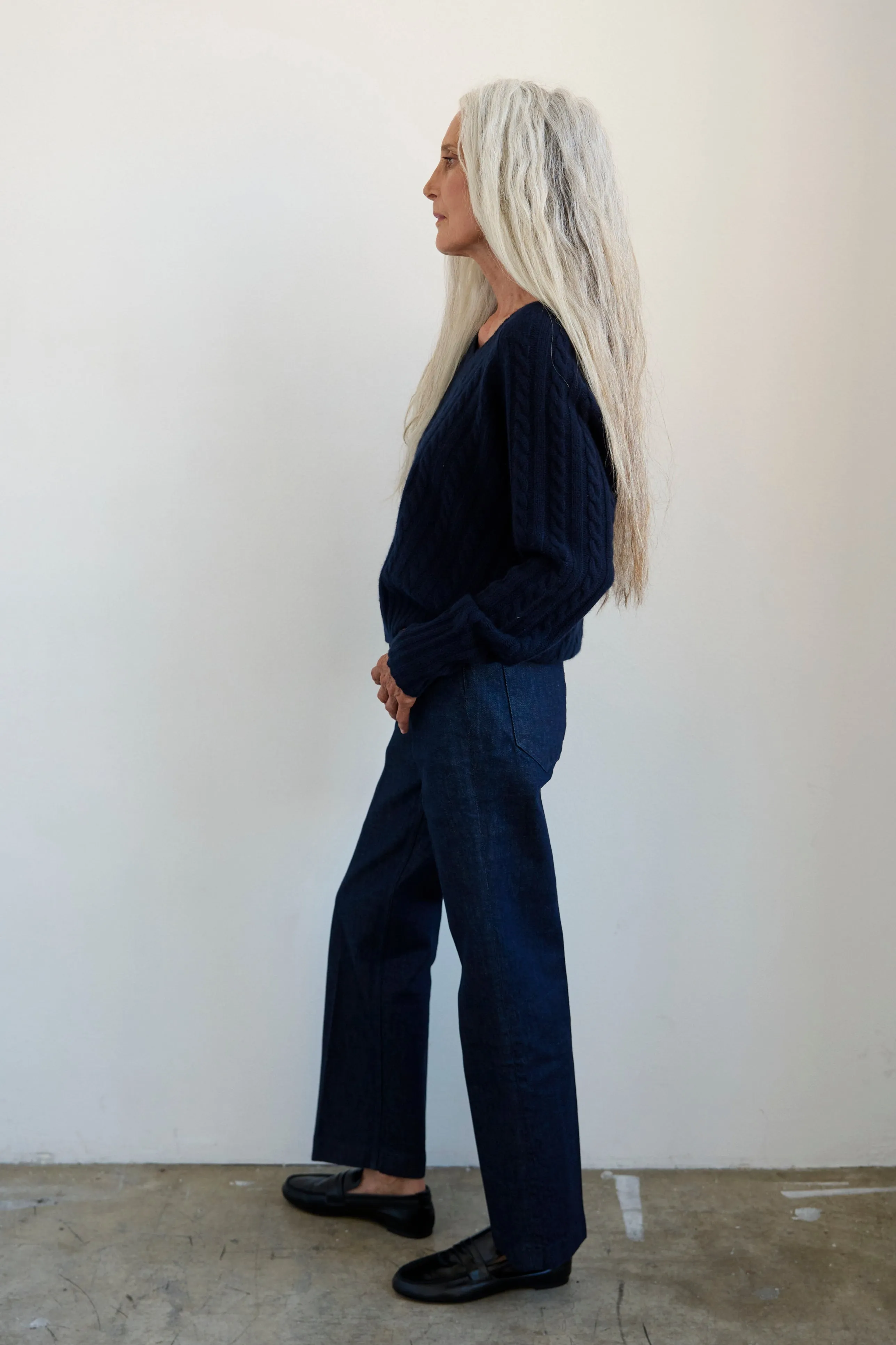 The Cable V Fave in Navy sold by Jamie Haller product image thumbnail 4