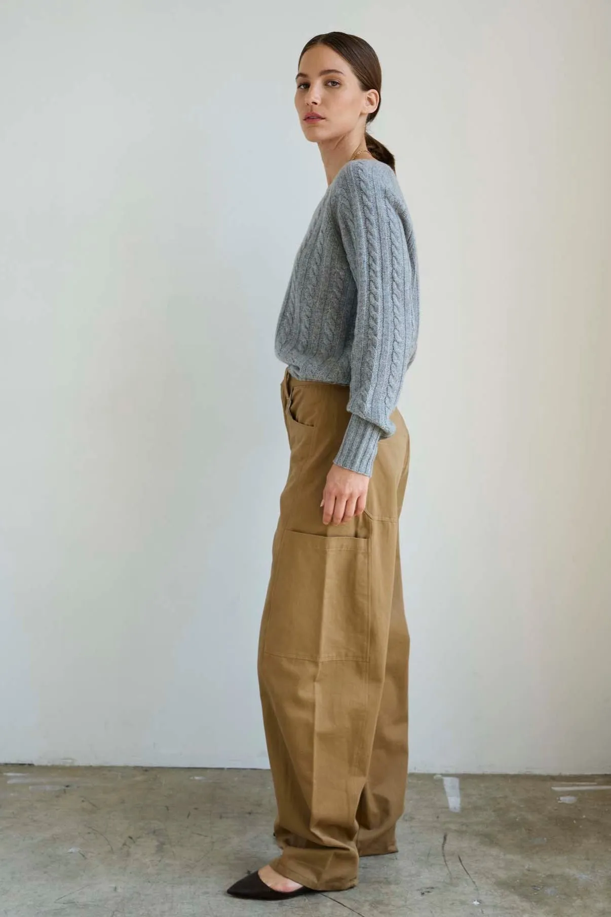 The Cable V Fave in Light Heather sold by Jamie Haller product image thumbnail 4