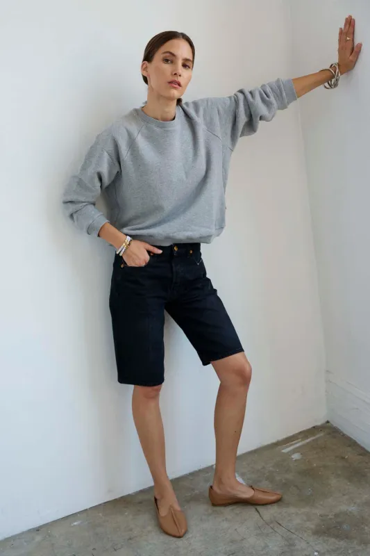 The Finished Hem Short in Washed Black made by Jamie Haller