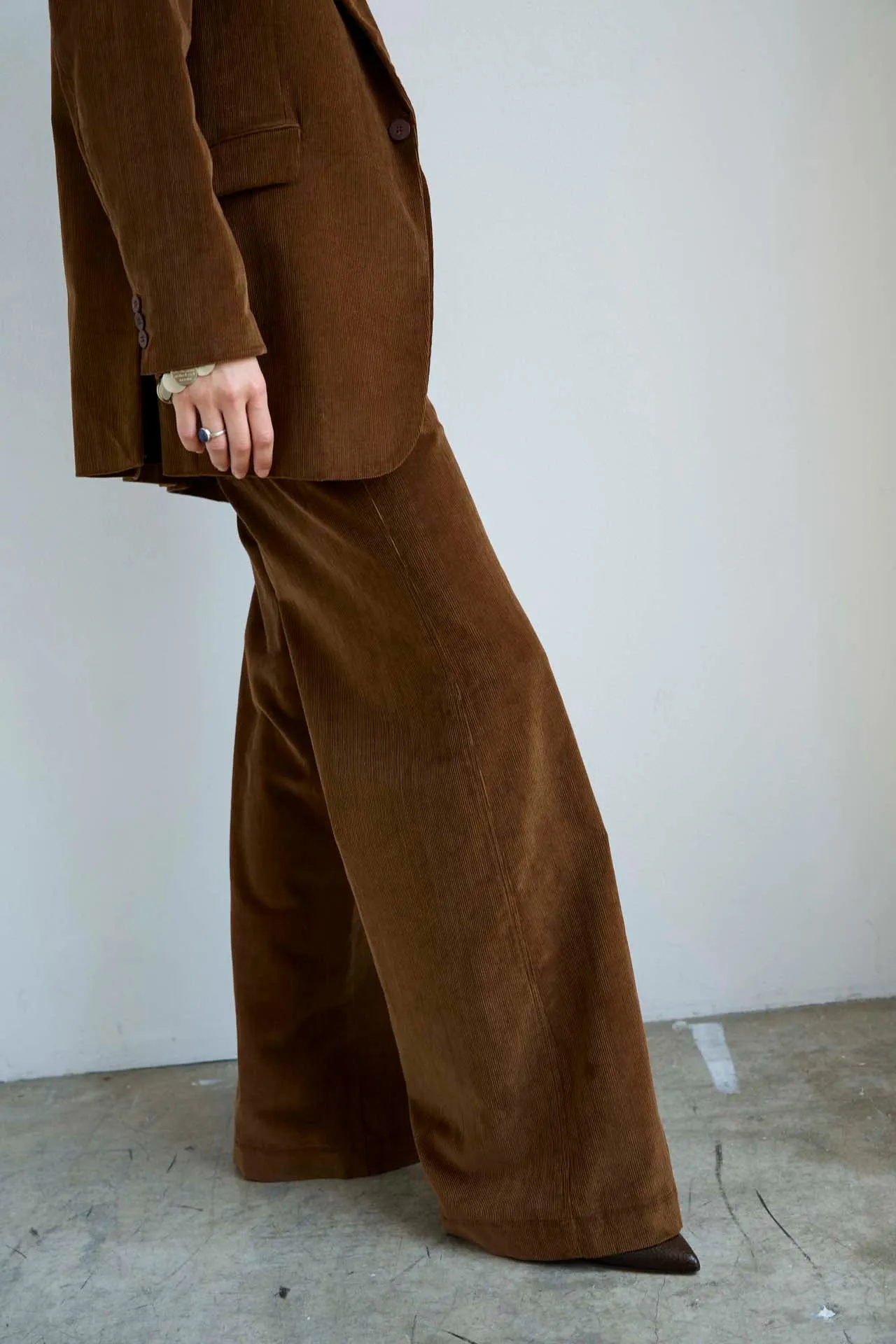 The Off Duty Trouser in Camel sold by Jamie Haller product image thumbnail 5