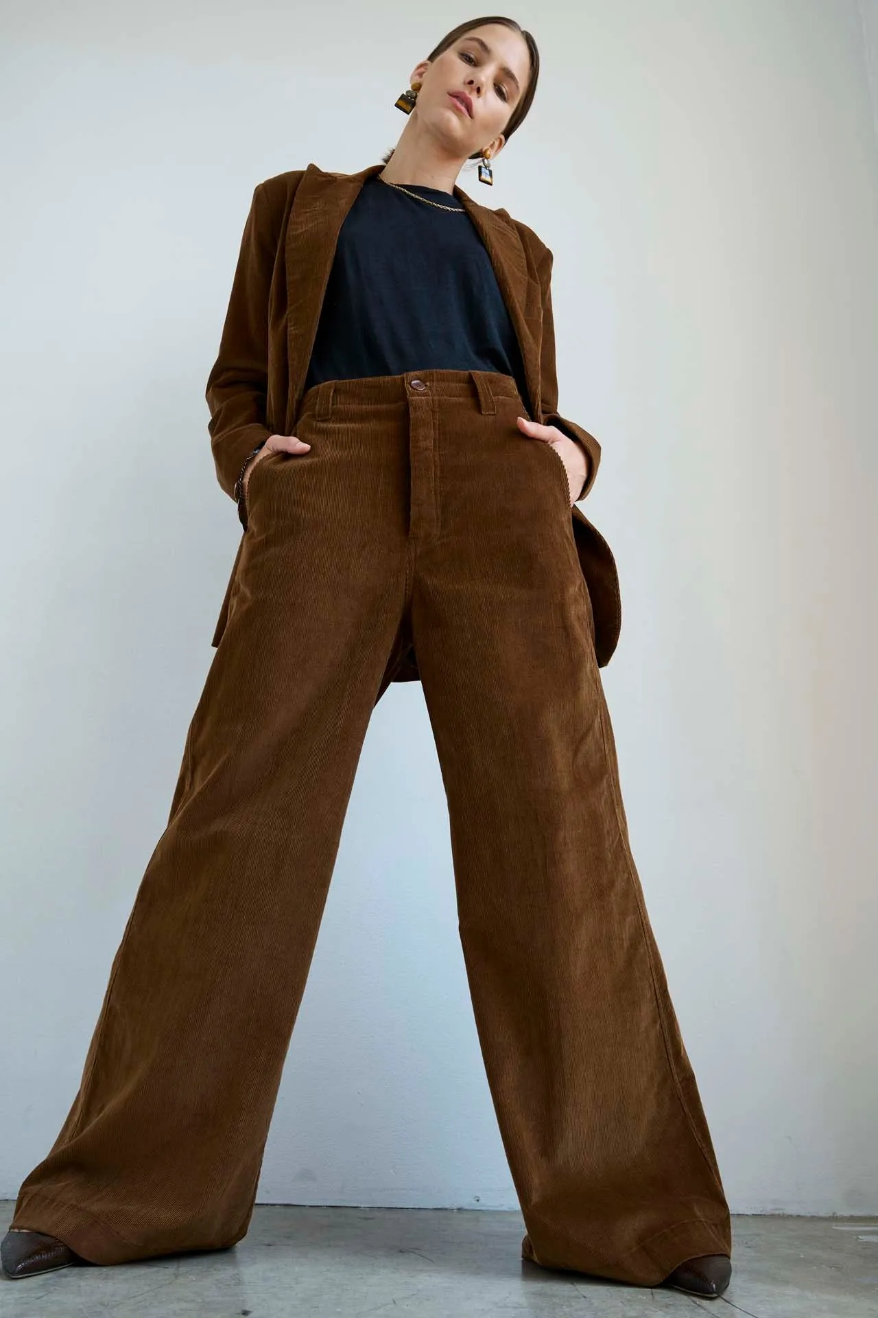 The Off Duty Trouser in Camel sold by Jamie Haller product image thumbnail 3