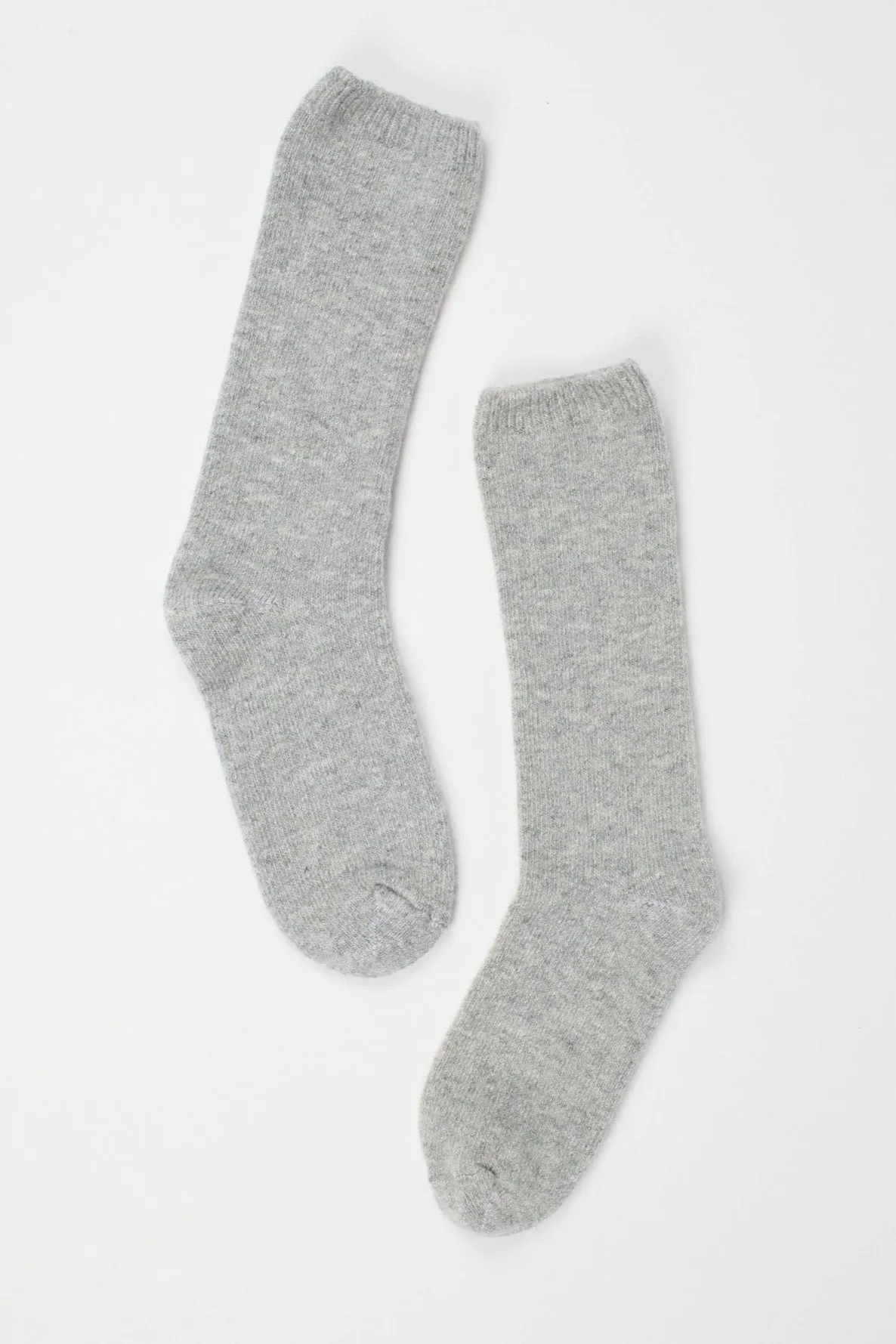 Solid Crew Socks in Light Heather sold by Jamie Haller