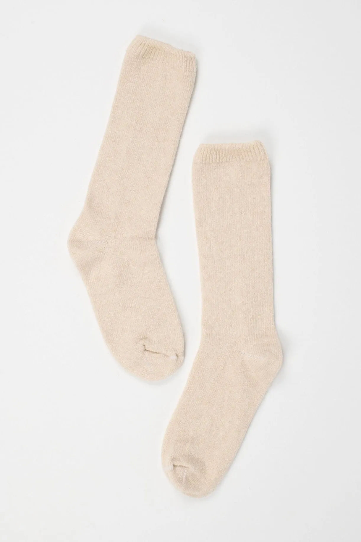 Solid Crew Socks in Cream sold by Jamie Haller product image thumbnail 2